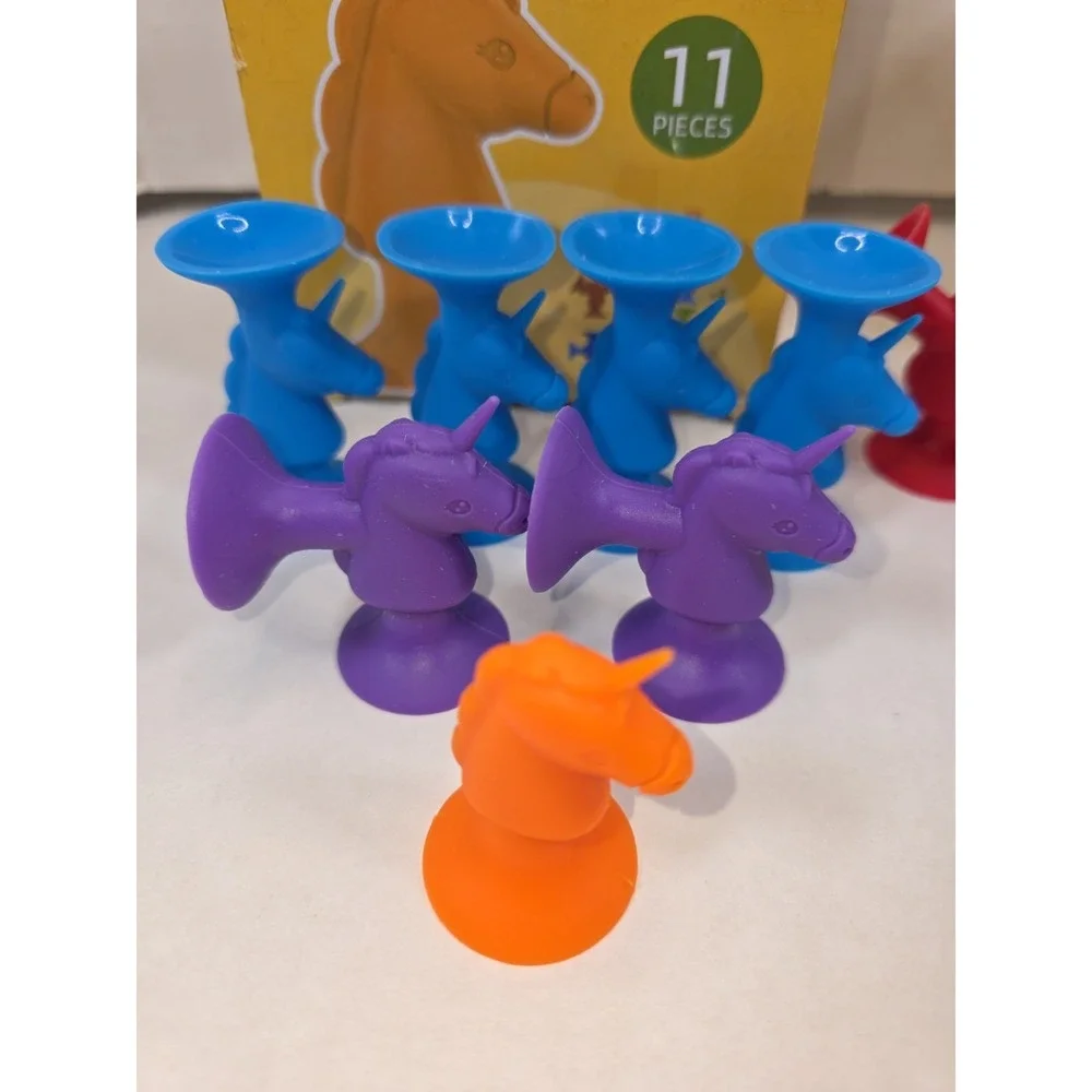 Unicorn Suction Cup Toys for Children - 20Pcs 2 Boxes Creative Sensory Play Fun
